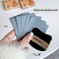 Gege Bear blotting paper for oily skin instant shine removal makeup touch up sheets a hand holding paper and puff