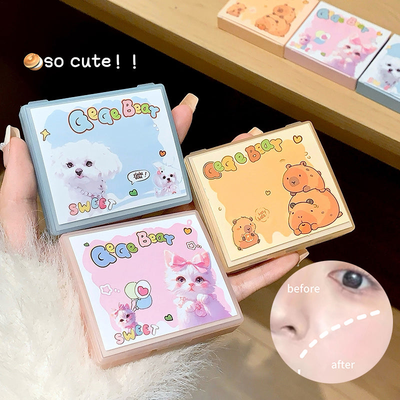 Facial blotting sheets for oily skin instant oil absorption Gege Bear compact pack