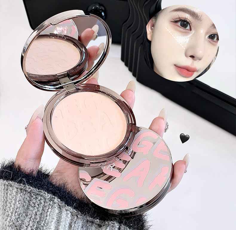 Gege Bear Oil-Control Compact Powder + Matte Setting Spray | FDA Approved | 12H Waterproof Blurring Finish | With Puff & Mirror