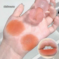 gege bear bunny lipsticks pigmentation shown on the hand  and lips 