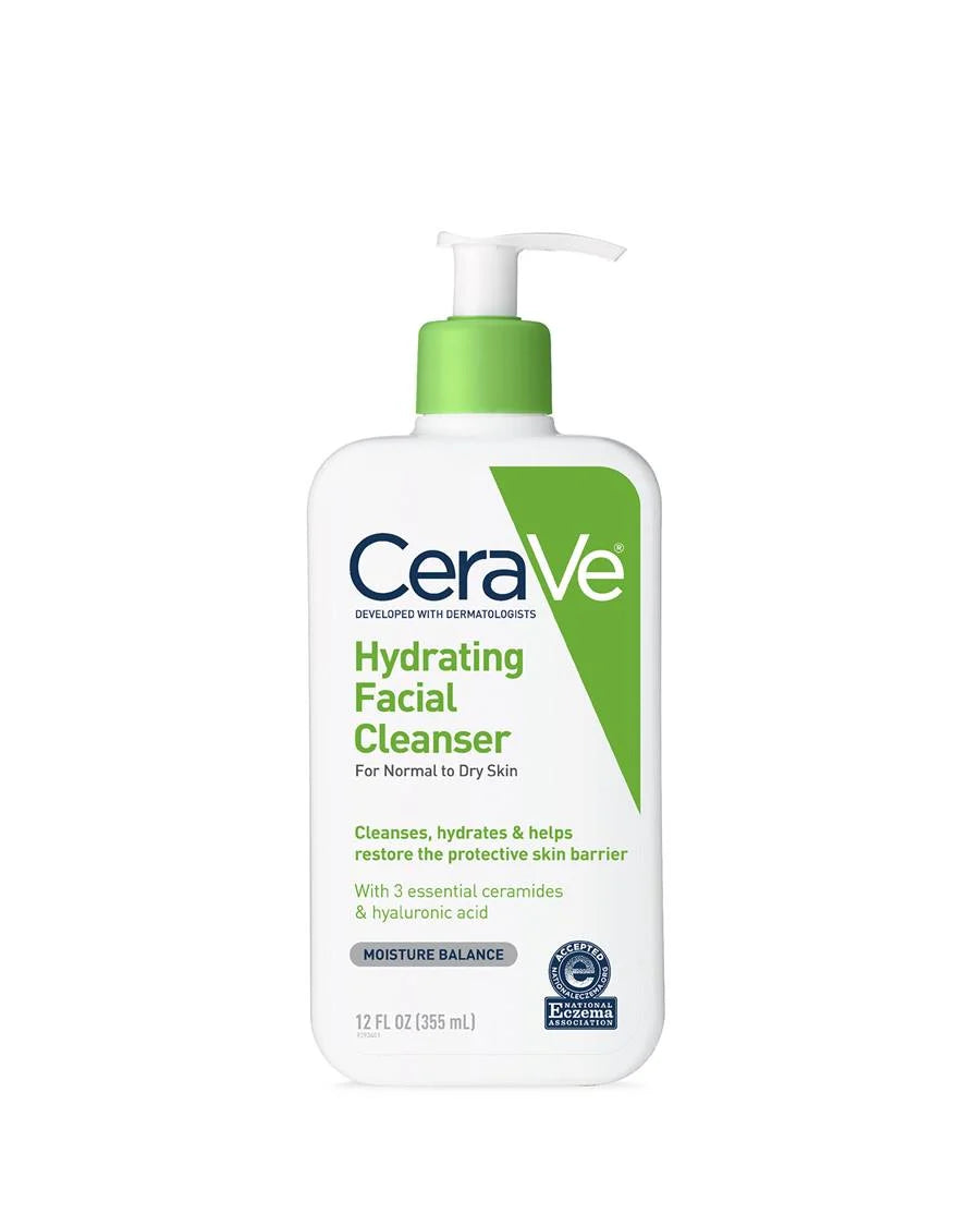 Hydrating facial cleanser bottle for normal to dry skin, featuring a formula with hyaluronic acid and ceramides to cleanse without stripping moisture”

“Moisturizing face wash packaging showing dermatologist-developed formula with hyaluronic acid and ceramides for gentle daily cleansing”