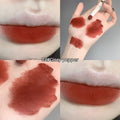 Gege Bear Air Cushion Lip Gel matte lipstick in Light Brown shade with smooth powder-mud finish in Nepal