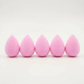 pack of 5 baby pink mini beauty blender on a white background 