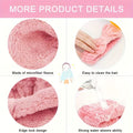 a collage of images showing pink headband four features 