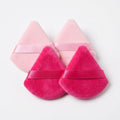 pack of 4 powder puff in baby pink and hot pink color against white background 