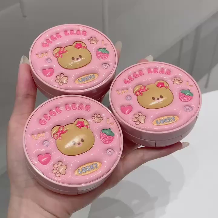 Gege Bear Aircushioned Foundation, Matte, Full Coverage Moisturizing BB Cream – Waterproof, Natural Nude Coverage for Fair Skin