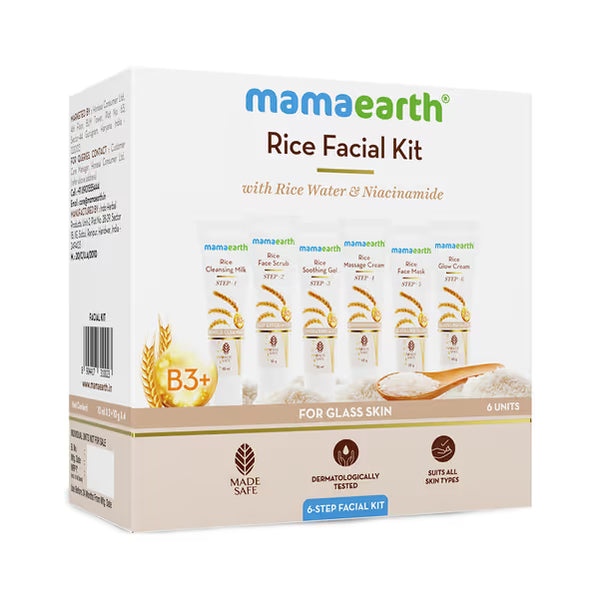 Rice Facial Kit with Rice Water & Niacinamide for Glass Skin — Brightening & Glow Skincare Set | Best Face Kit in Nepal