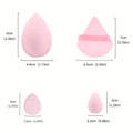 sizes of various beauty blender in baby pink color 
