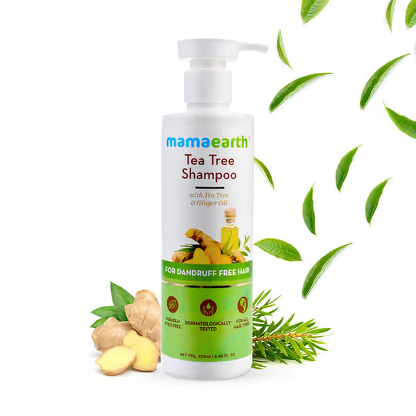 Mamaearth Tea Tree Shampoo 250ml – Anti Dandruff Shampoo for Men & Women
