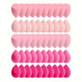 variation of pink beauty blender pack on a white background 